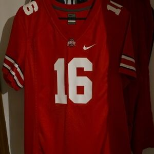 Nike Red Football Jersey with White Number 16